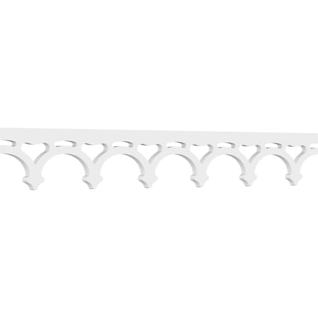 Ekena Millwork Stanley Architectural Grade PVC Running Trim, 6"H x 5/8"P x 48"L RUNP06X0625X48STN